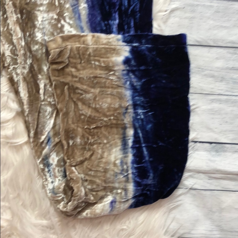NWT Chaser Velvet Tie Dye Wide Leg Pants - Picture 4 of 12